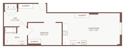 Floor plan Open 1x1 B39 ADA Olympic