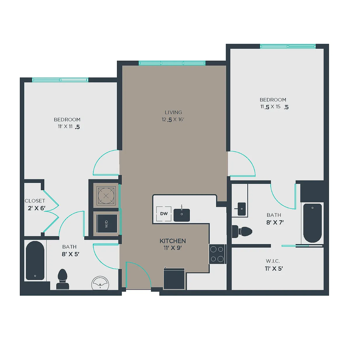 Floor plan 2A-HC