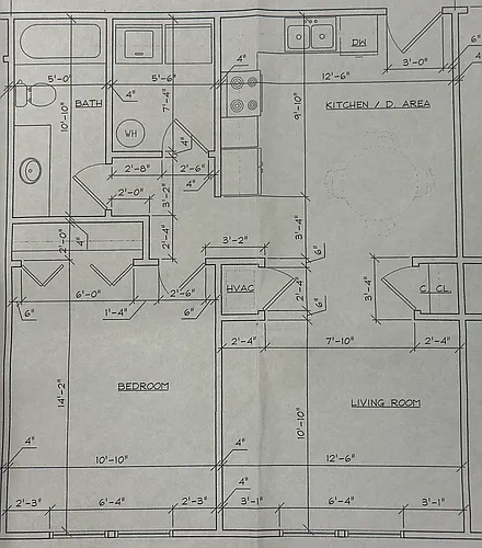 Floor plan 1X1