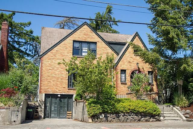 Brick Tutor House with 4 Levels