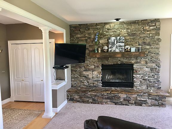 Stunning Stone Fireplace