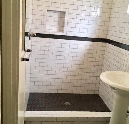 Remodeled shower