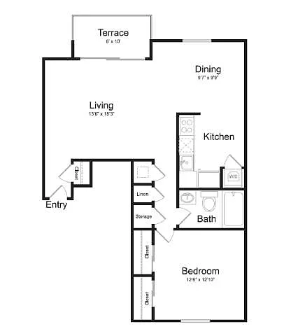 Floor plan Cottonwood - A1F