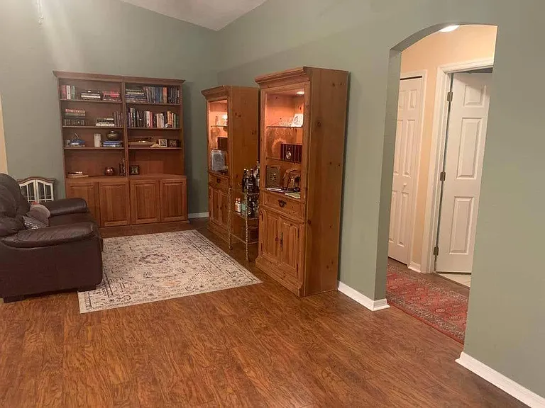 Two bedrooms and bath off to the right