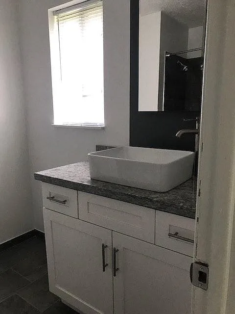 Granite Countertop & Vessel Sink