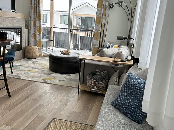 View from front door into living space