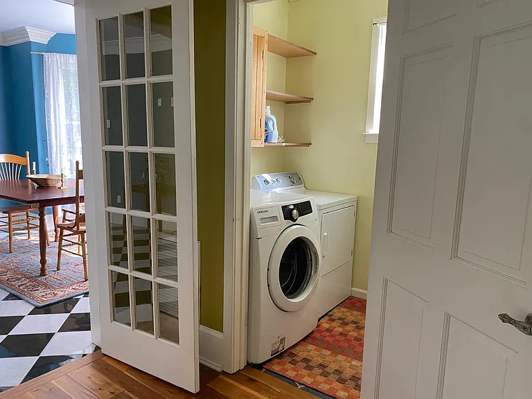 Washer and dryer first level