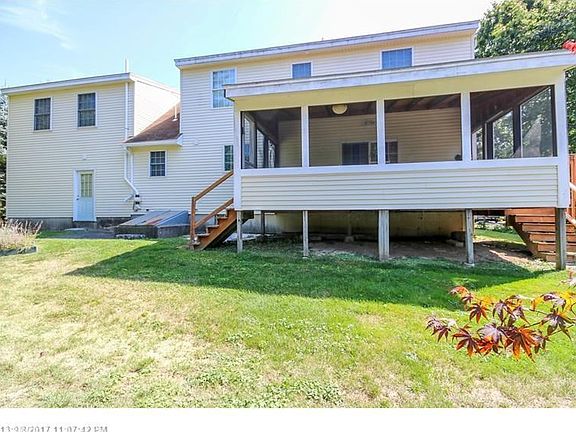 Good sized backyard with large screened in porch. Bonus living space.