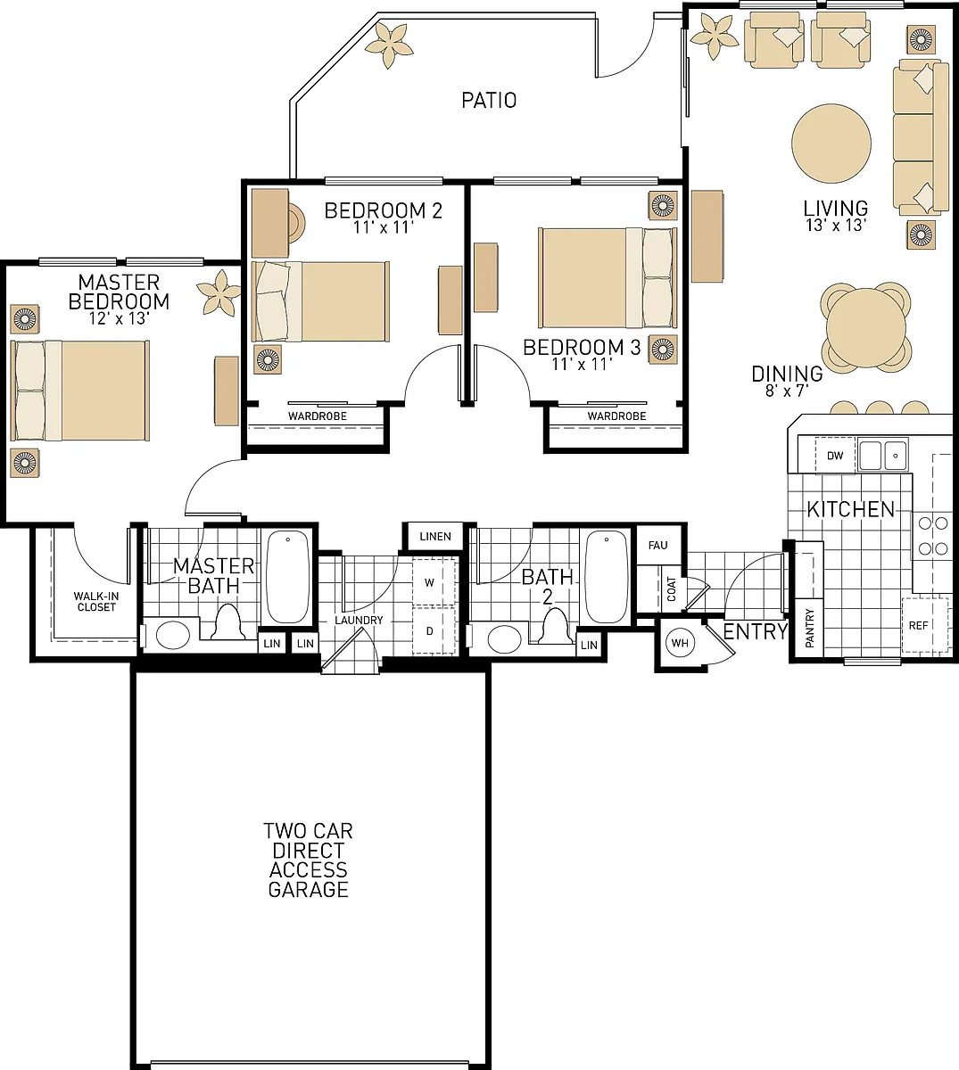 Floor plan Plan E1