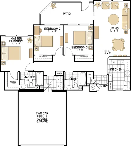 Floor plan Plan E1
