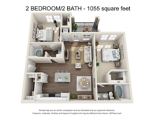 Floor plan 2x2 Small