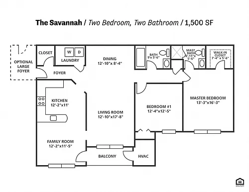 Floor plan The Savannah