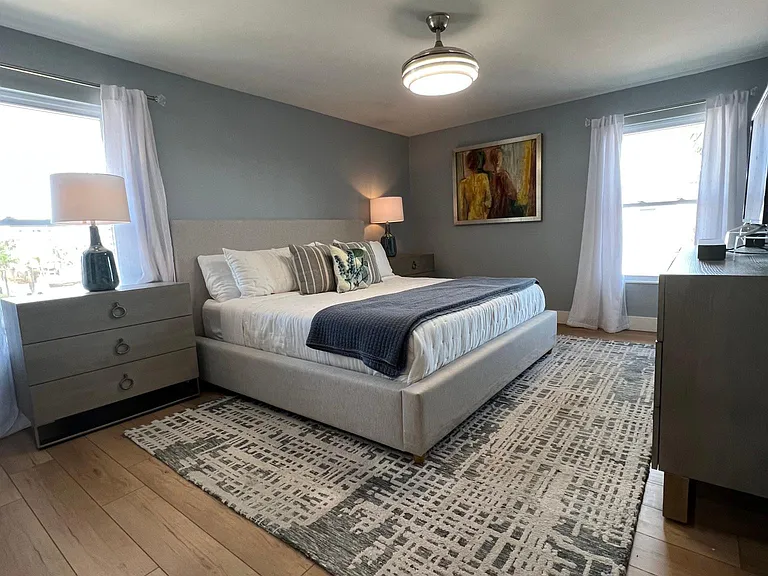Master bedroom with walk-in closet