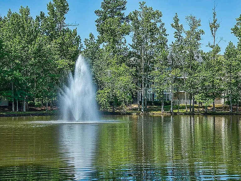 On-Site Lake With Fountains