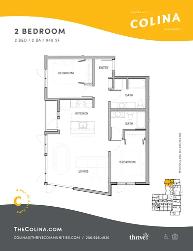 Floor plan 2x2 - C1-A East