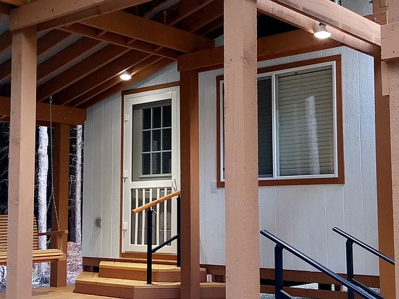 Private porch and entry.