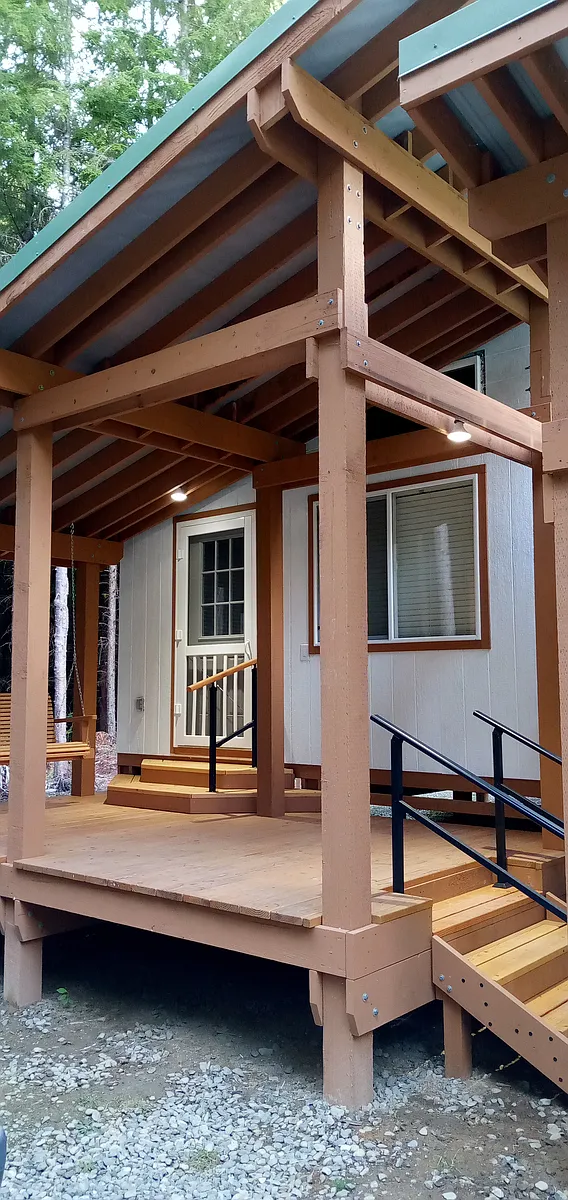 Private porch and entry. - 28925 Mountain Loop Hwy #1