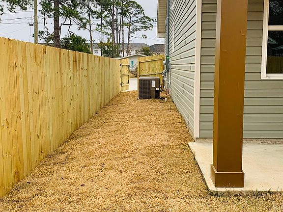 Right hand side pass, view from patio