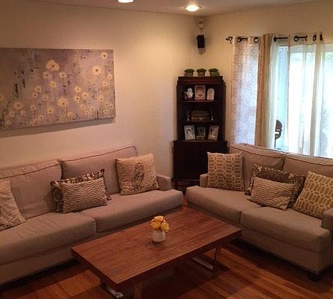 Open Plan living room & bay window