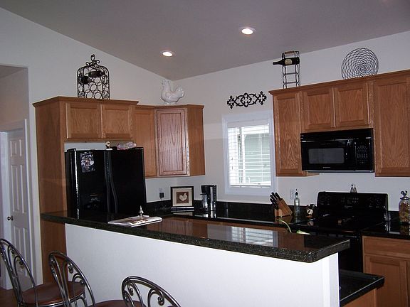 Granite, Cherry Hardwood Floors