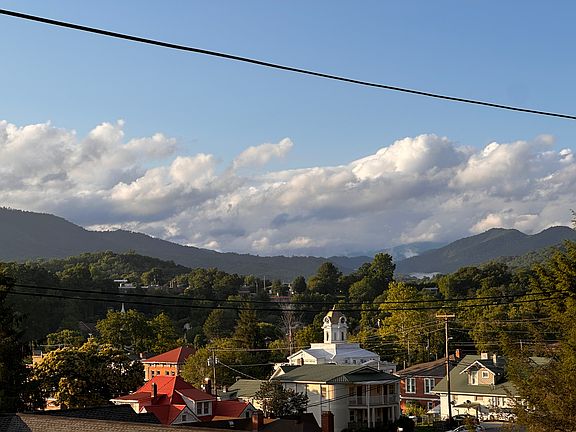 View of Bryson City from the cabin