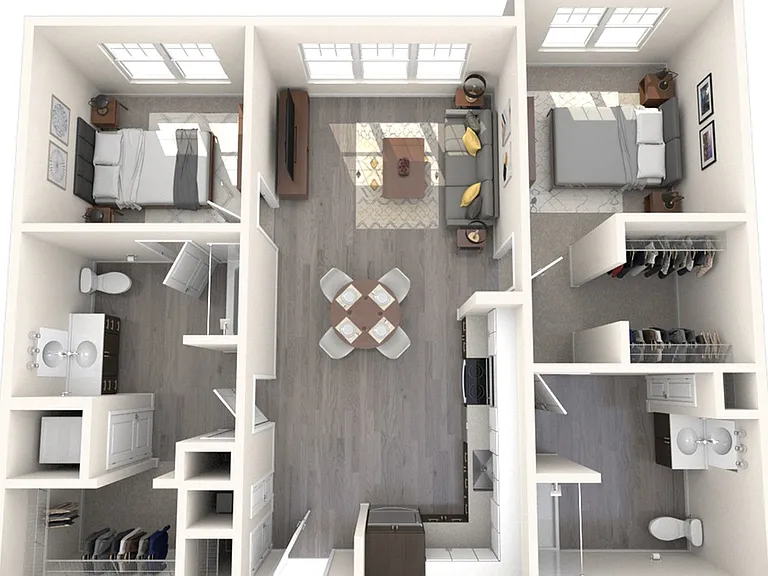 2 Bedroom / 2 Bathroom 2 Bedroom / 2 Bathroom