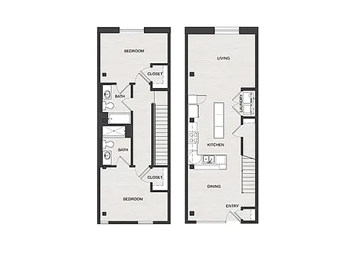 Floor plan TH2B