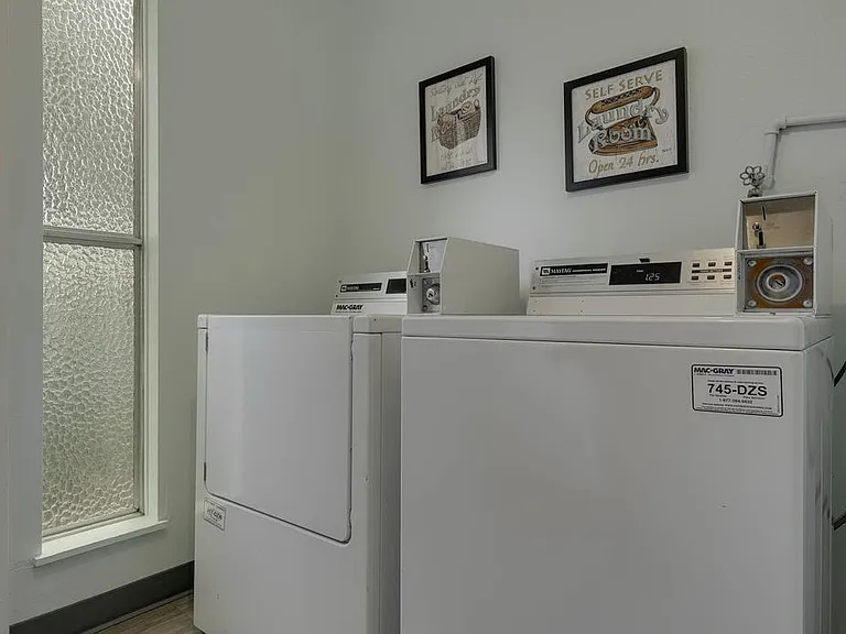 Onsite laundry room; conveniently pay by app