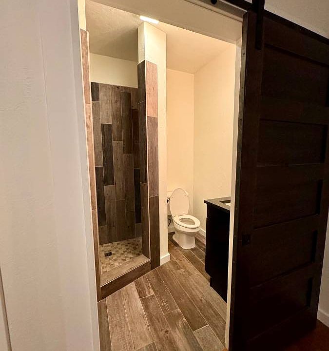 Primary bedroom attached bathroom