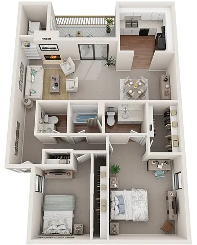 Floor plan 2X15