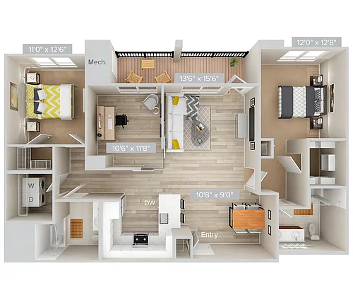 Floor plan B12dps-1341