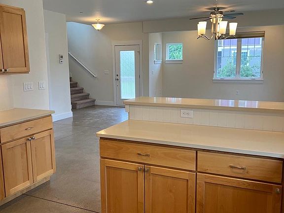 Kitchen, dining, living room open plan