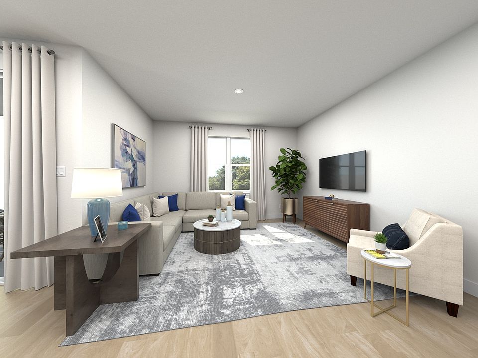 Rendering of the Corsica Living Room.