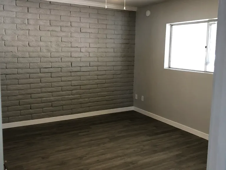 Master bedroom with window