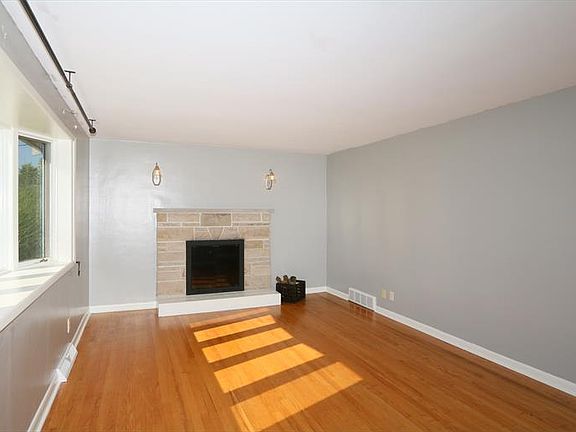 Wood burning fireplace