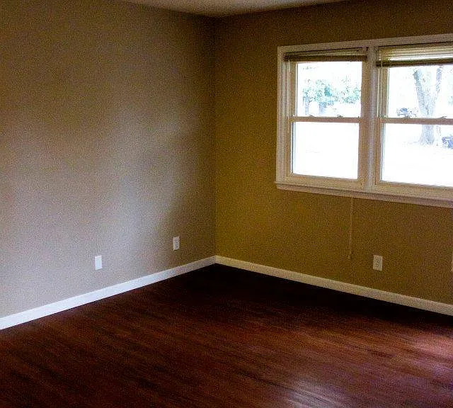 living room standing at kitchen/hall wall - 15 x 14 1/2