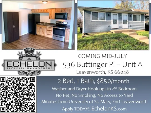 536 Buttinger Place, 536 Buttinger Pl APT A, Leavenworth, KS 66048