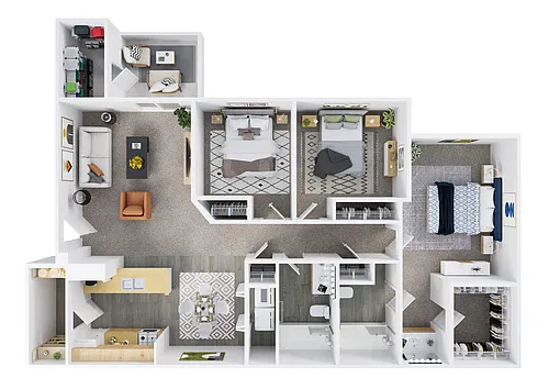 Floor plan Three Bedroom