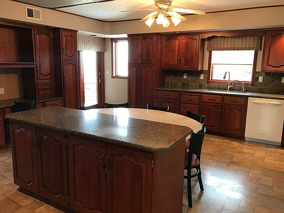 kitchen cherry wood cabinets