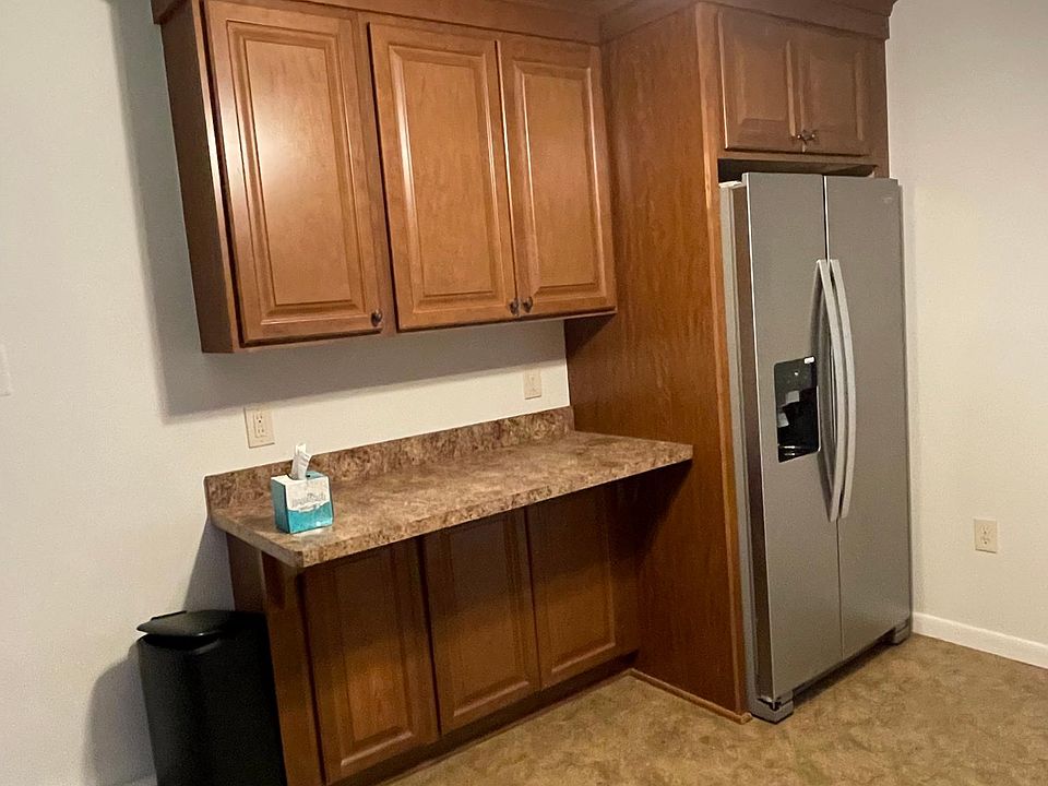 Kitchen with new refridgerator