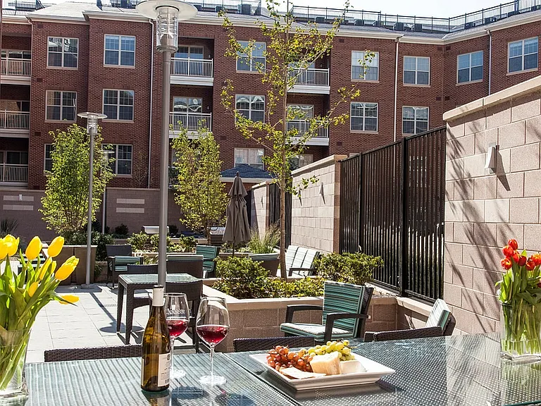 Urban Courtyard With BBQ & Seating Areas