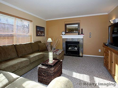 Family room with fireplace