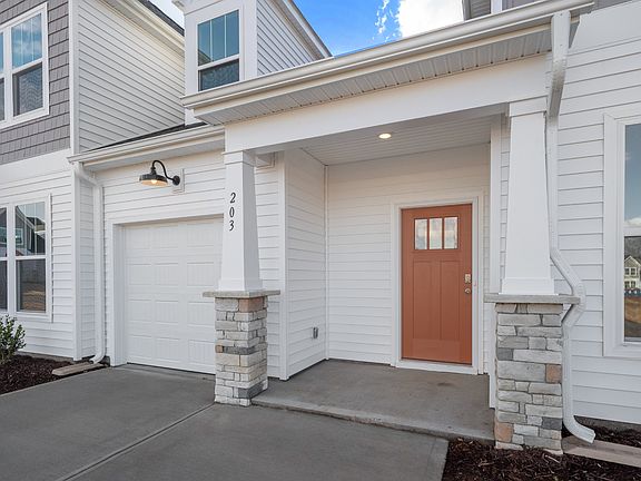 2 story townhome, grey and white exterior