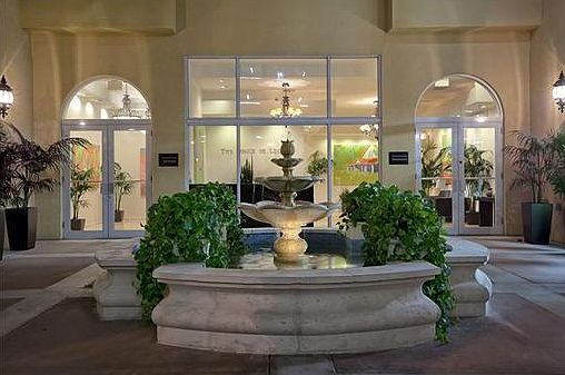 Fountain at the entrance 