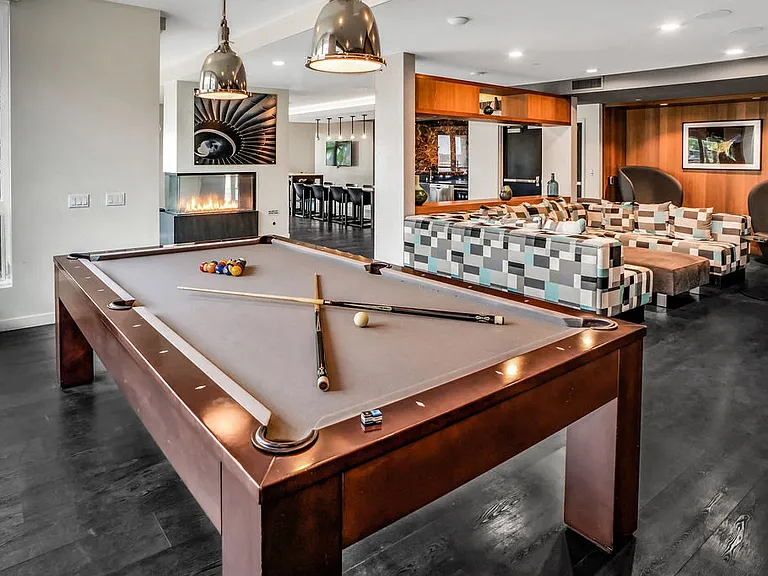 Pool Table in Clubhouse at AV8 Apartments in San Diego, CA