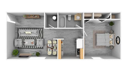 Floor plan One Bedroom