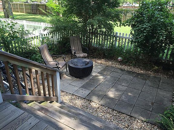 Private backyard