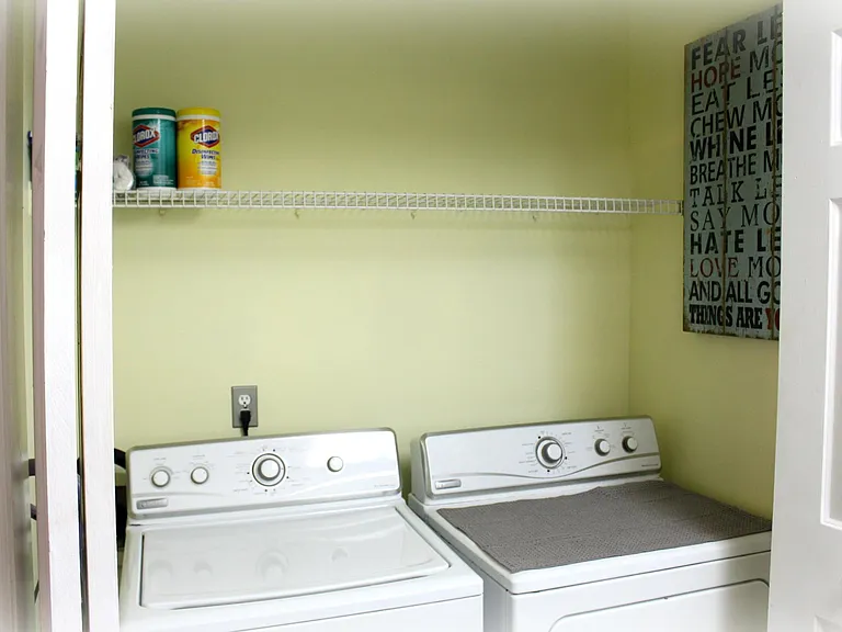 New Washer & Dryer in Laundry Closet