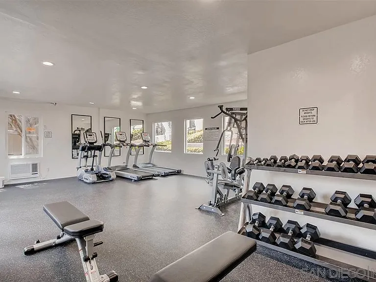 Fitness center.