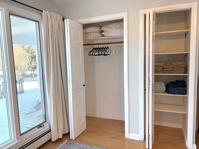 Two bedroom closets